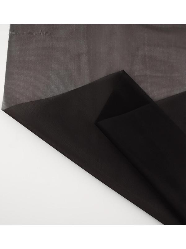 Корсетная сетка, 45 гр/кв. метр, 150 × 100±10 см, цвет чёрный