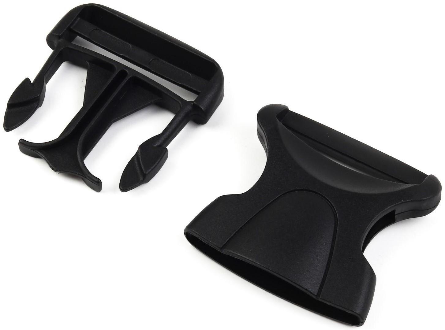 Фастекс 50 мм, нагрузка до 15 кг, 10 шт, цвет чёрный