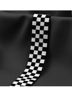 Резинка тканая «Шахматы», мягкая, 40 мм, 4,5 ± 0,5 м, цвет чёрный/белый