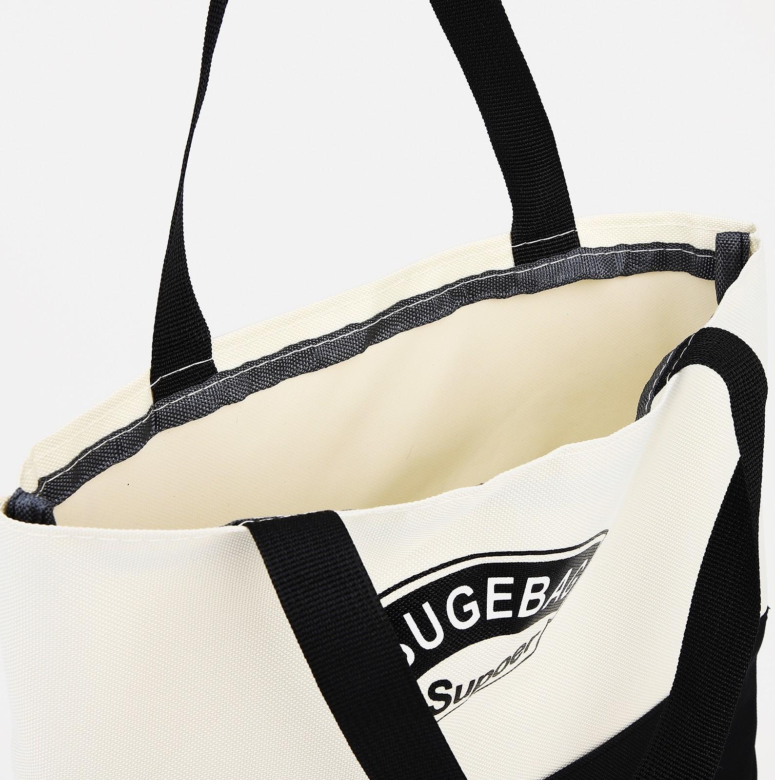 Рюкзак на молнии, наружный карман, набор шопер, сумка, цвет чёрный