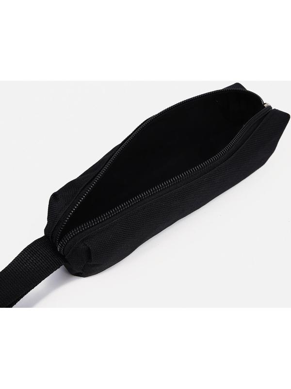 Рюкзак на молнии, наружный карман, набор шопер, сумка, цвет чёрный