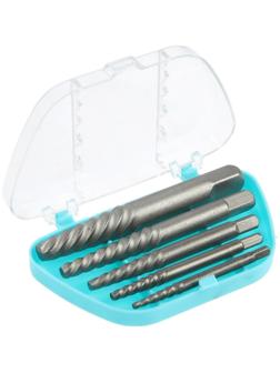 Набор экстракторов ТУНДРА, 5 шт., 45 сталь, крупная левая резьба, диапазон М3-М18