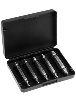 Набор двусторонних экстракторов ТУНДРА, 5 шт., HSS, левая резьба, диапазон М2-М12