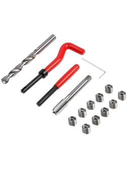 Набор для восстановления резьбы ТУНДРА, М10х1.5, 15 предметов