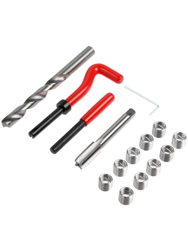 Набор для восстановления резьбы ТУНДРА, М12х1.75, 15 предметов