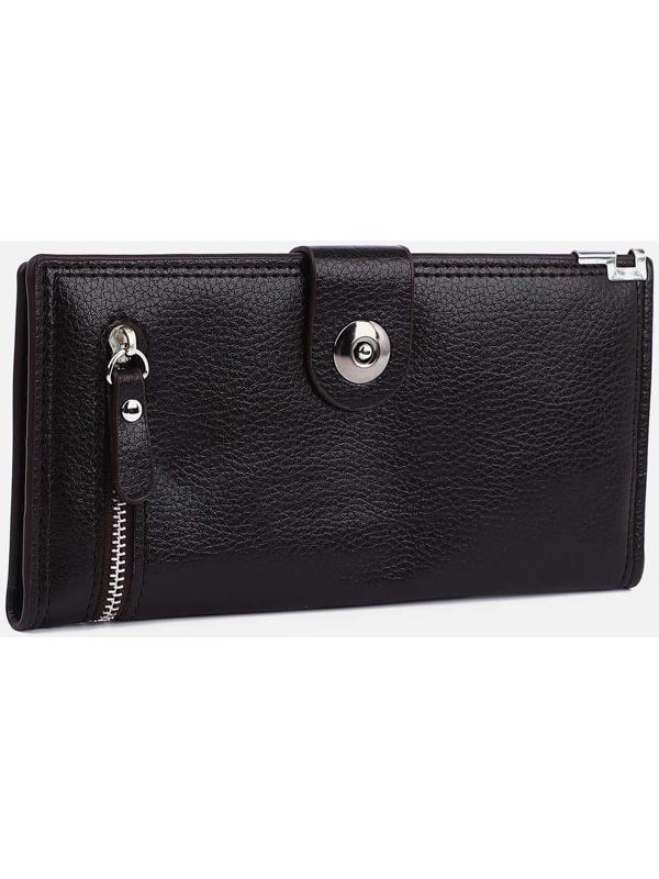 Портмоне на магните, цвет коричневый