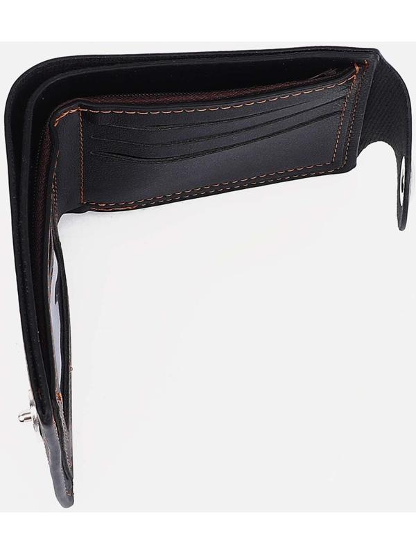 Портмоне на магните, отдел для купюр, для карт, для монет, цвет тёмно-коричневый