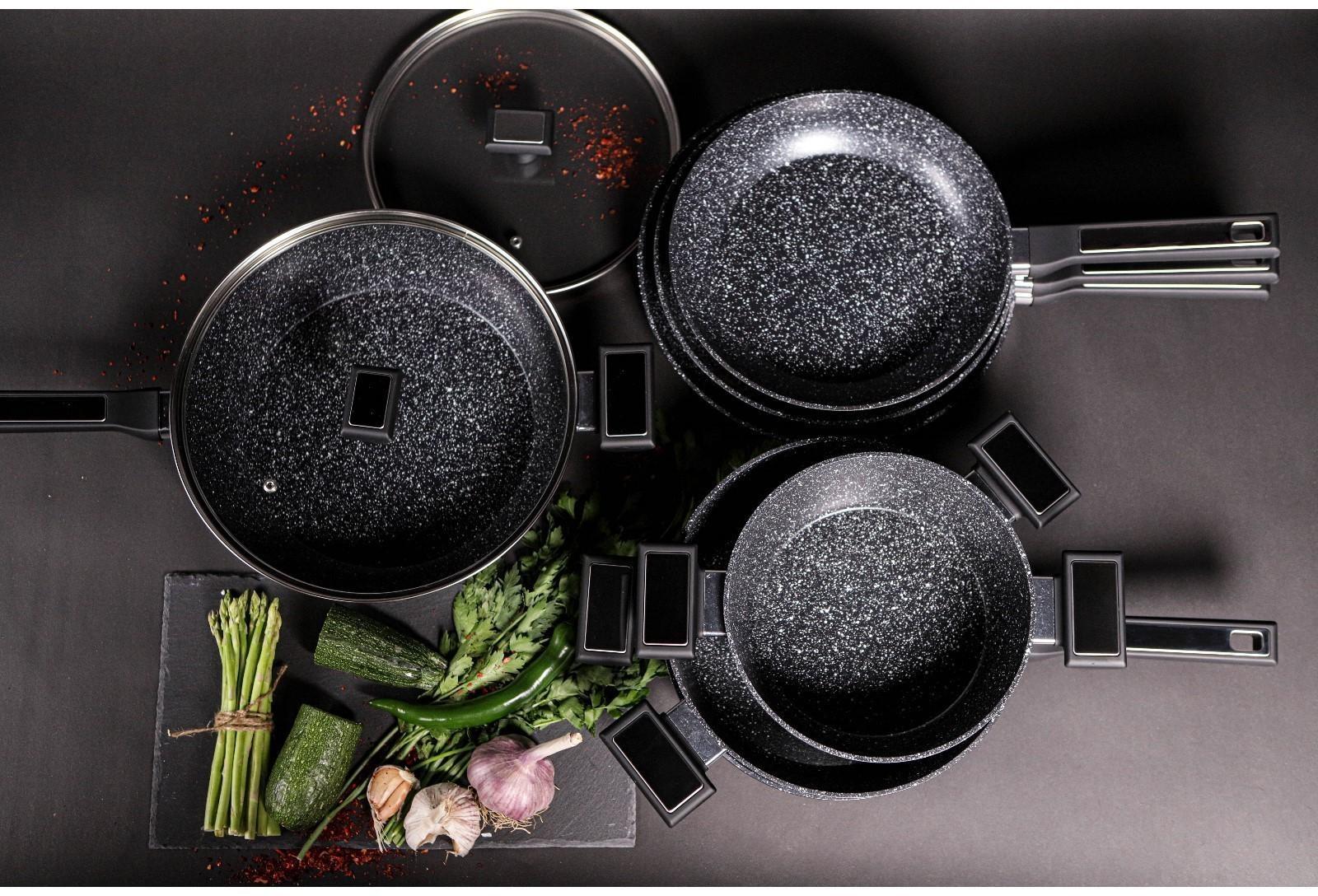 Кастрюля Magistro Warrior, 2,3 л, d=20 см, h=8,8 см, с крышкой, антипригарное покрытие, индукция