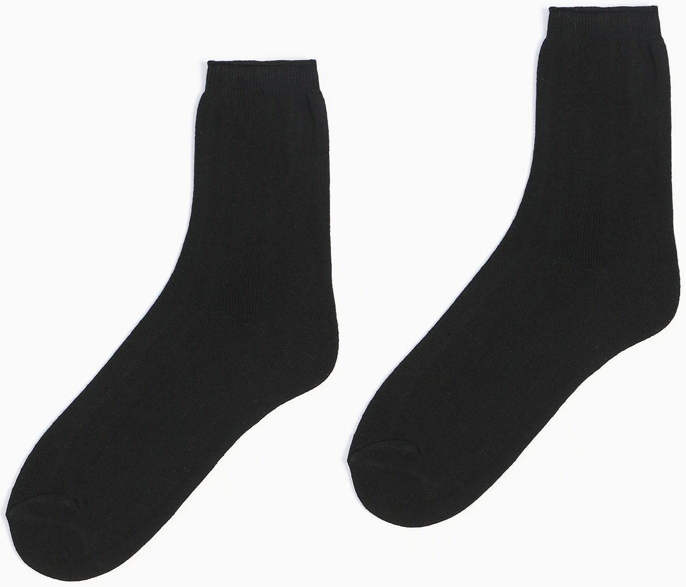 Носки мужские, цвет чёрный, размер 29