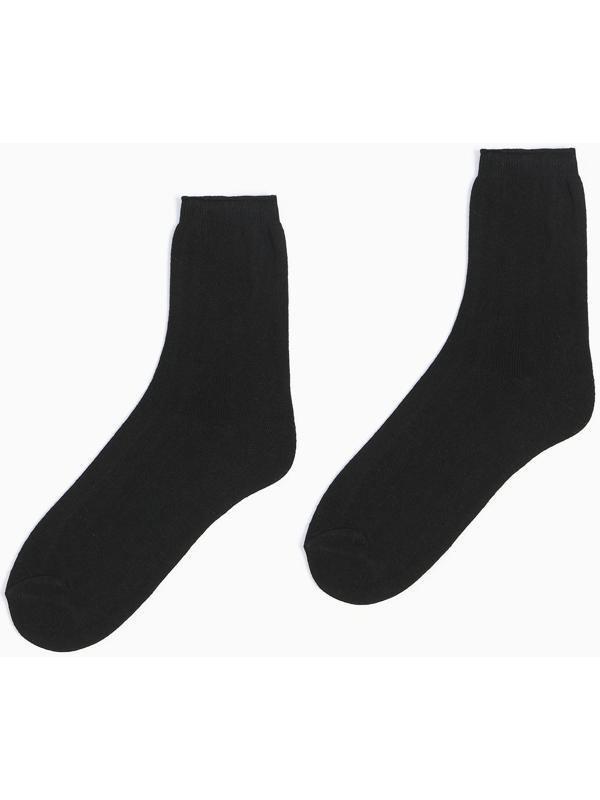 Носки мужские, цвет чёрный, размер 31