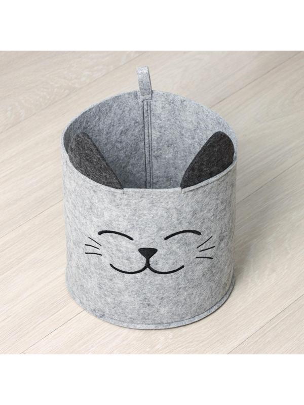 Органайзер для хранения «FUNNY. Котик», малый, 24×24×22 см, 8 л