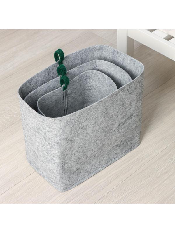 Набор органайзеров для хранения Sauna time, 3 шт: 1 шт - 12×18×17 см, 3л; 1 шт - 16×24×21 см, 8 л; 1 шт - 18×30×25 см