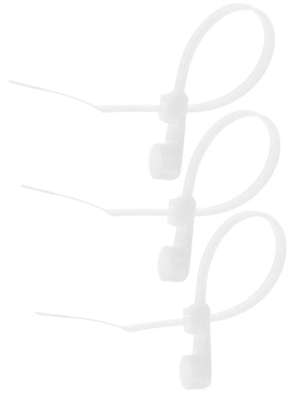 Хомут-стяжка с монтажным отверстием, 3х120 мм, 100 шт