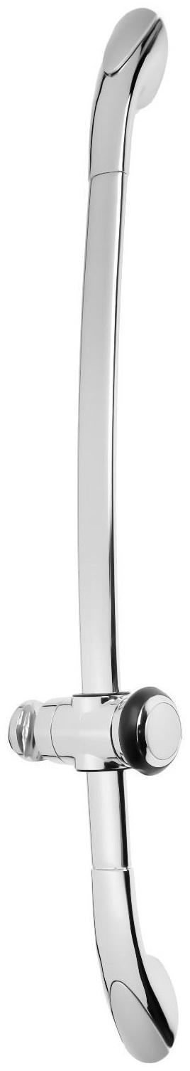 Душевая стойка ZEIN H02, с держателем, изогнутая, хром