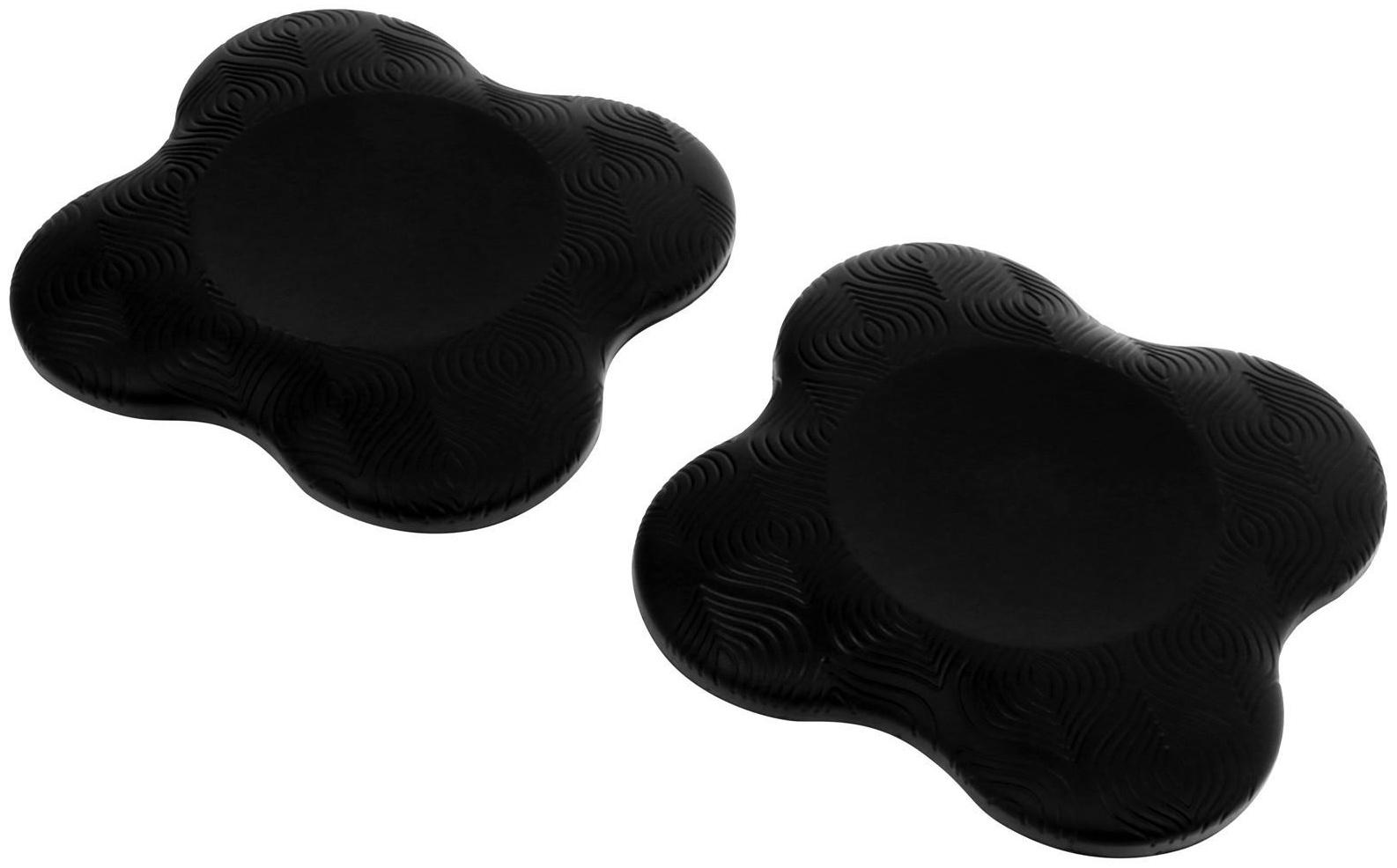 Подставка для йоги под колени и запястья, 19 х19 см, цвет чёрный