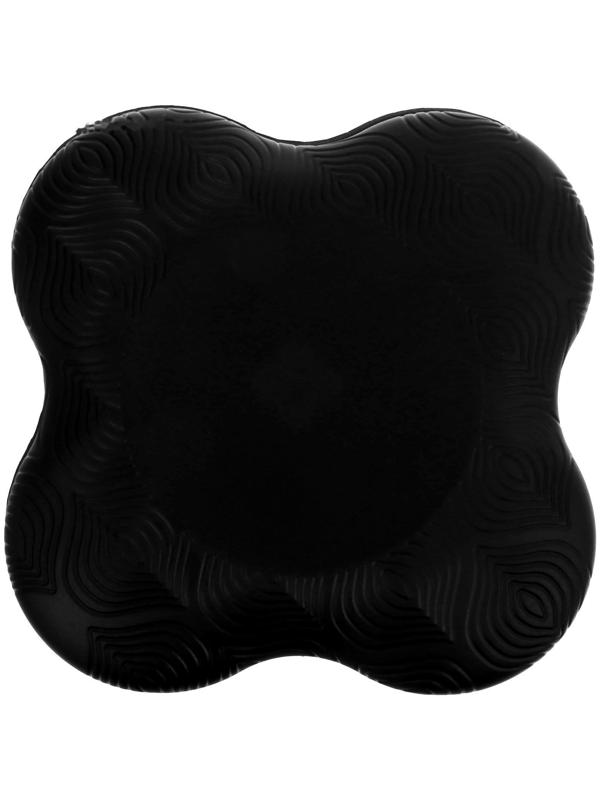 Подставка для йоги под колени и запястья, 19 х19 см, цвет чёрный