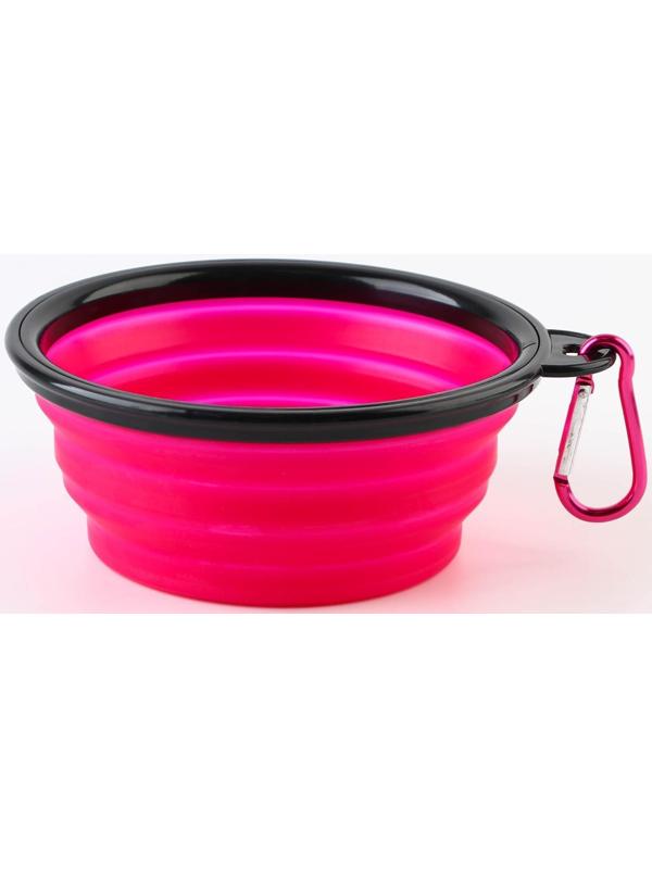 Миска силиконовая «Йога», 13х9х5.5 см, 350 мл, фуксия