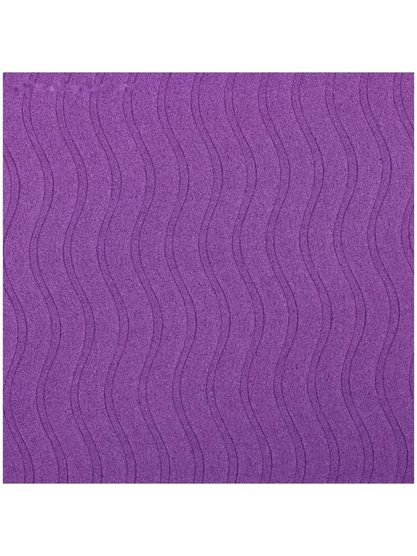 Коврик для йоги Flowers, 183 х 61 х 0.6 см, цвет фиолетовый