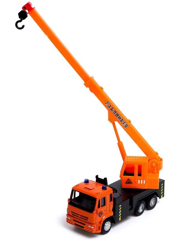 Грузовик металлический «КамАЗ «Кран», масштаб 1:54, инерция
