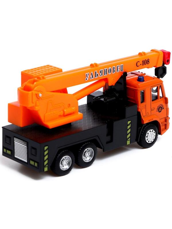 Грузовик металлический «КамАЗ «Кран», масштаб 1:54, инерция