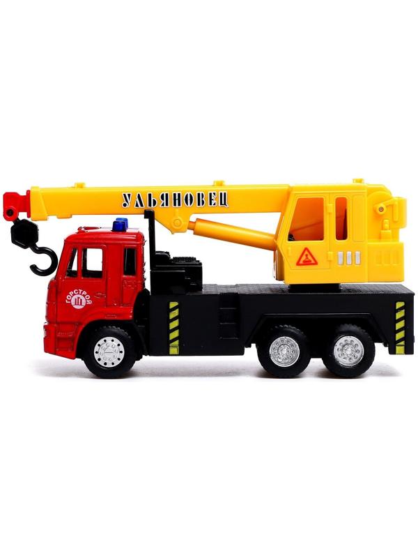 Грузовик металлический «КамАЗ «Кран», масштаб 1:54, инерция