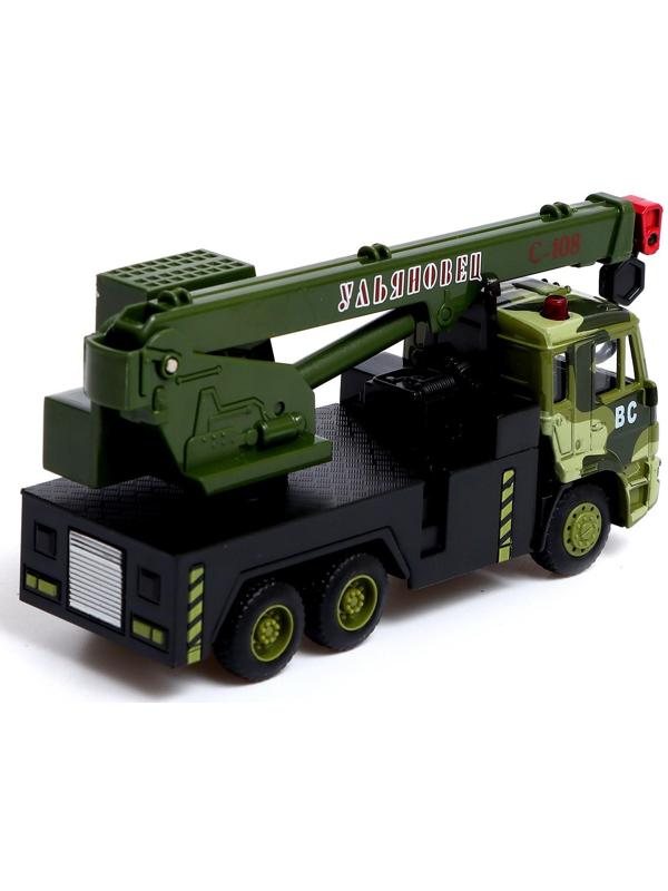 Грузовик металлический «КамАЗ «Кран», масштаб 1:54, инерция