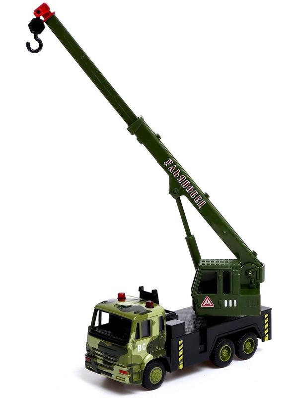 Грузовик металлический «КамАЗ «Кран», масштаб 1:54, инерция