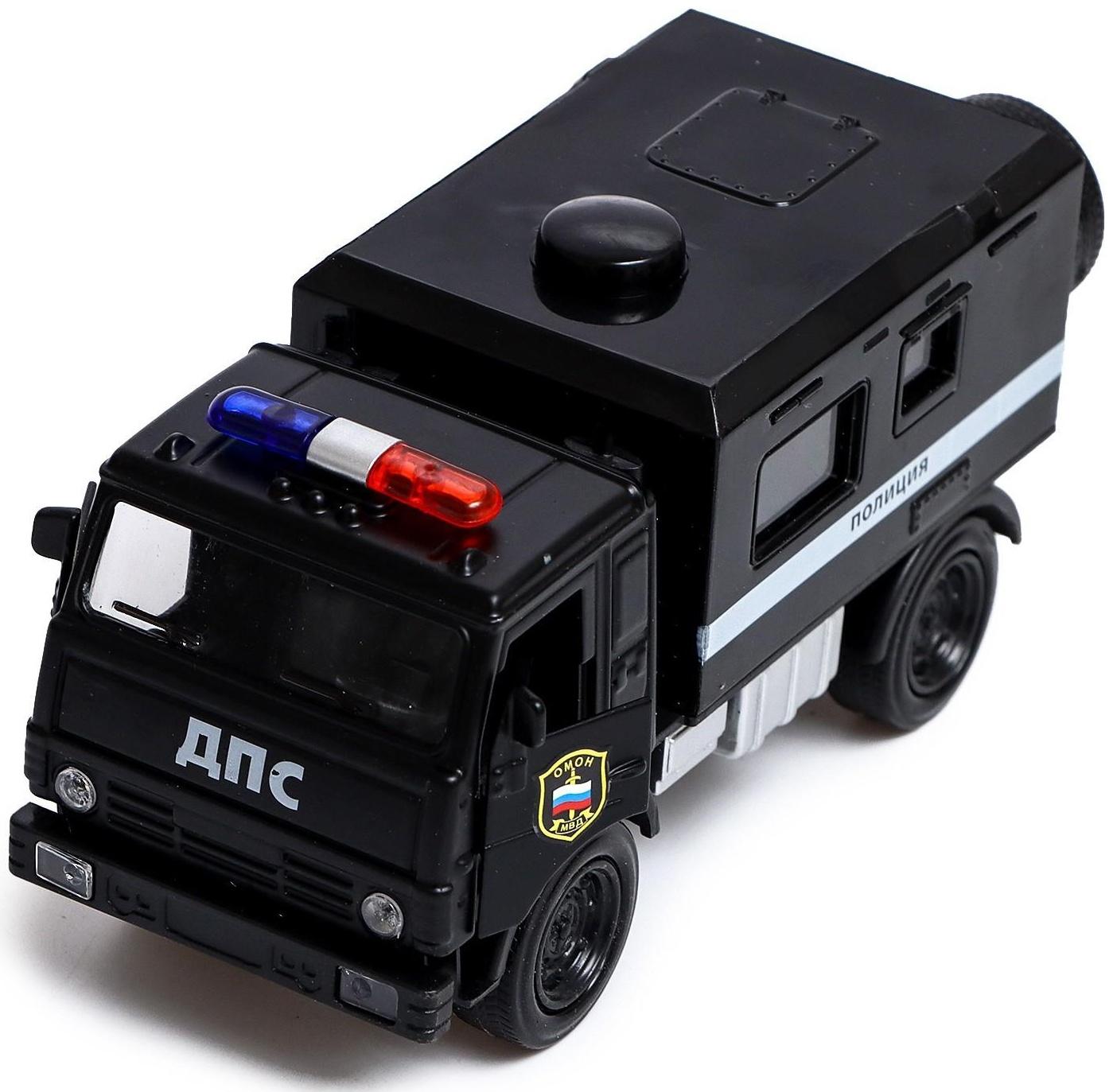 Грузовик металлический «КамАЗ «ДПС», инерция, свет и звук