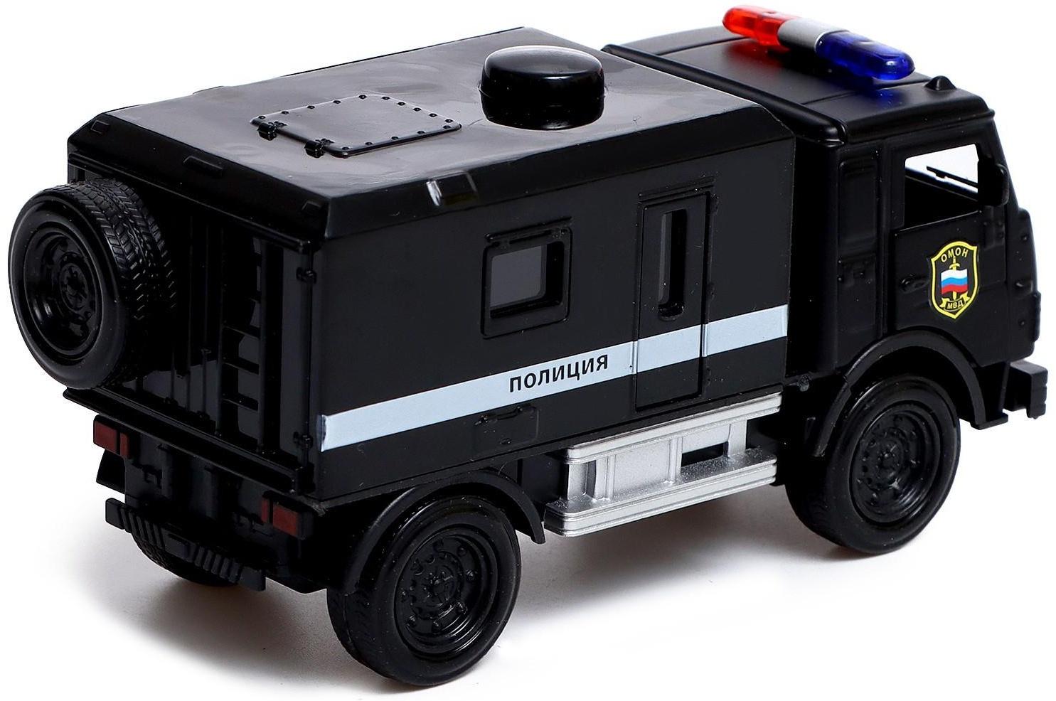 Грузовик металлический «КамАЗ «ДПС», инерция, свет и звук