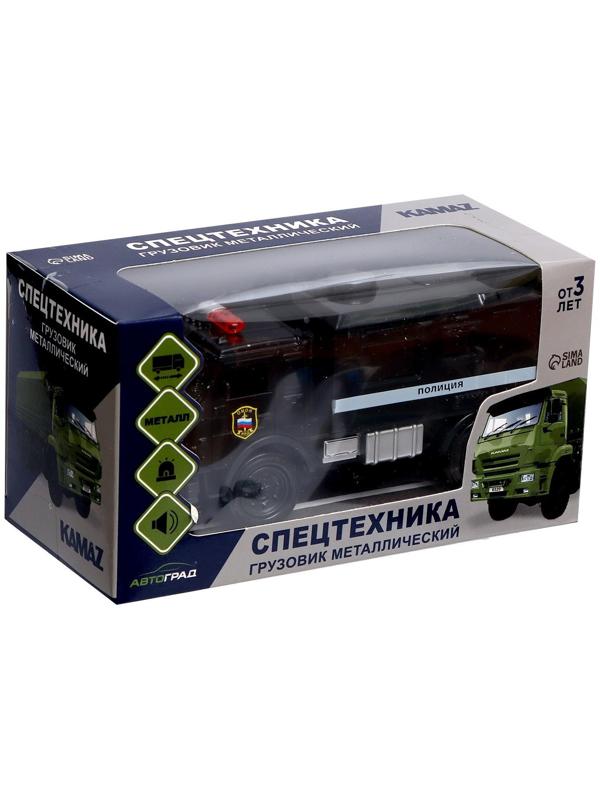 Грузовик металлический «КамАЗ «ДПС», инерция, свет и звук
