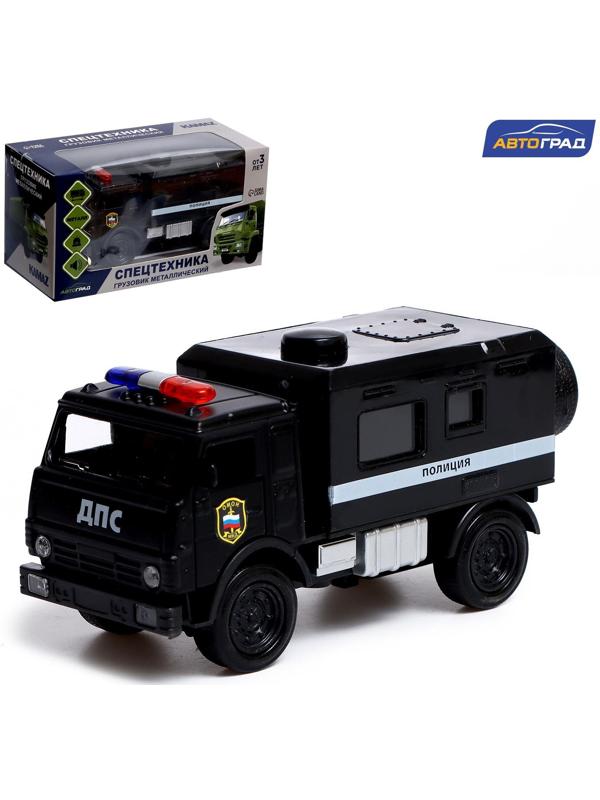 Грузовик металлический «КамАЗ «ДПС», инерция, свет и звук