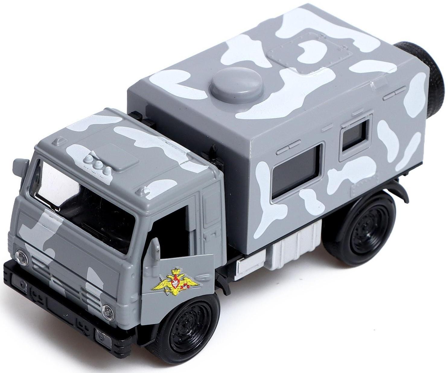 Грузовик металлический «КамАЗ «ОМОН», инерция, свет и звук