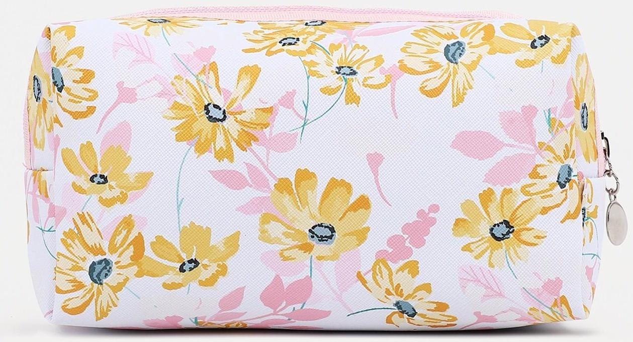 Косметичка на молнии, цвет розовый