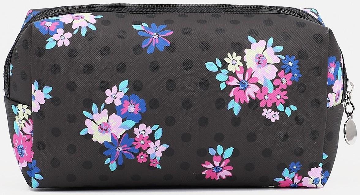 Косметичка на молнии, цвет чёрный