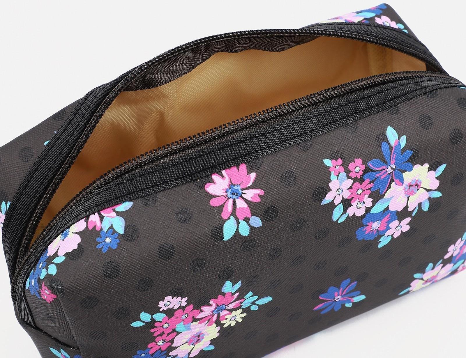 Косметичка на молнии, цвет чёрный