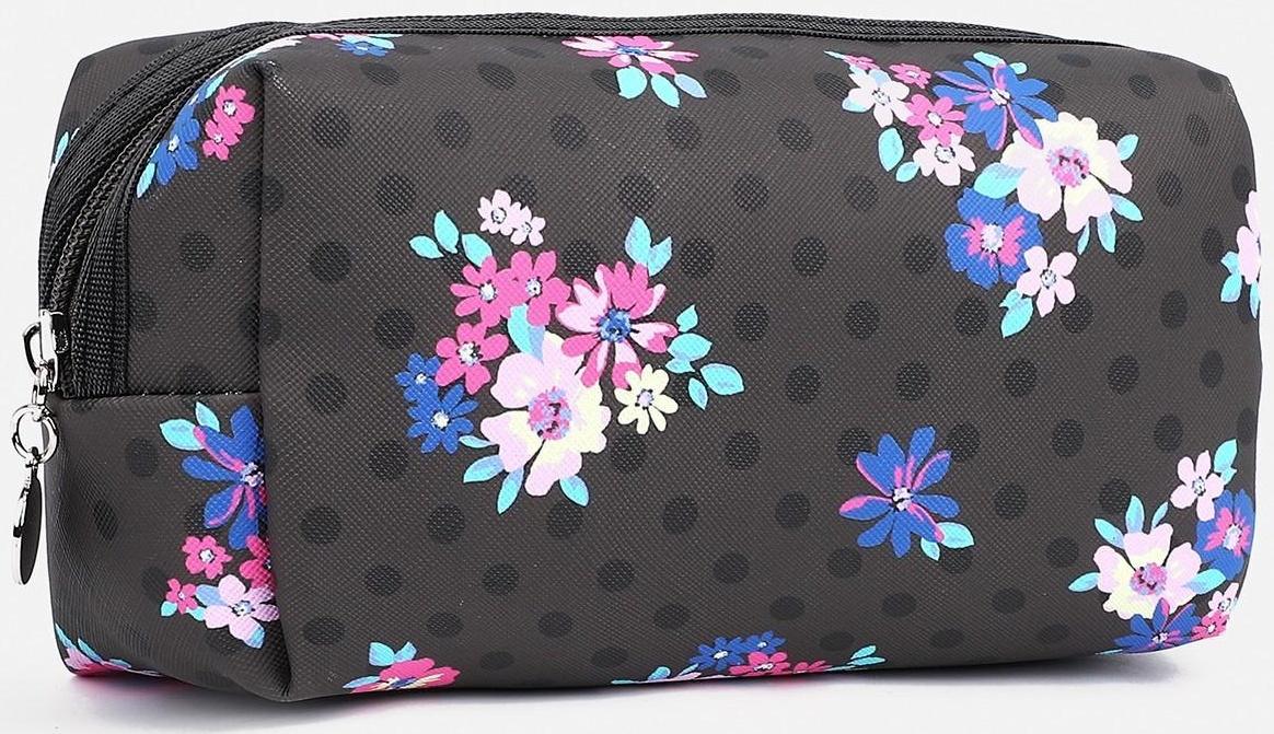 Косметичка на молнии, цвет чёрный