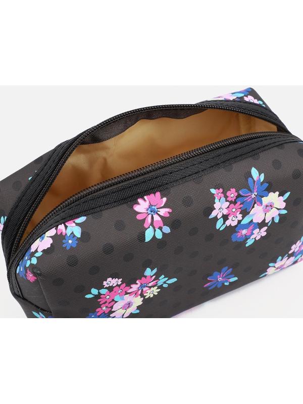 Косметичка на молнии, цвет чёрный