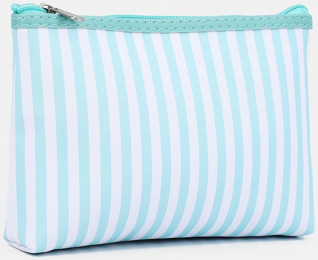 Набор косметичек 3 в 1 на молнии, цвет мятный