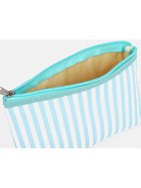 Набор косметичек 3 в 1 на молнии, цвет мятный