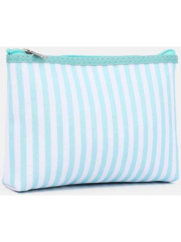 Набор косметичек 3 в 1 на молнии, цвет мятный