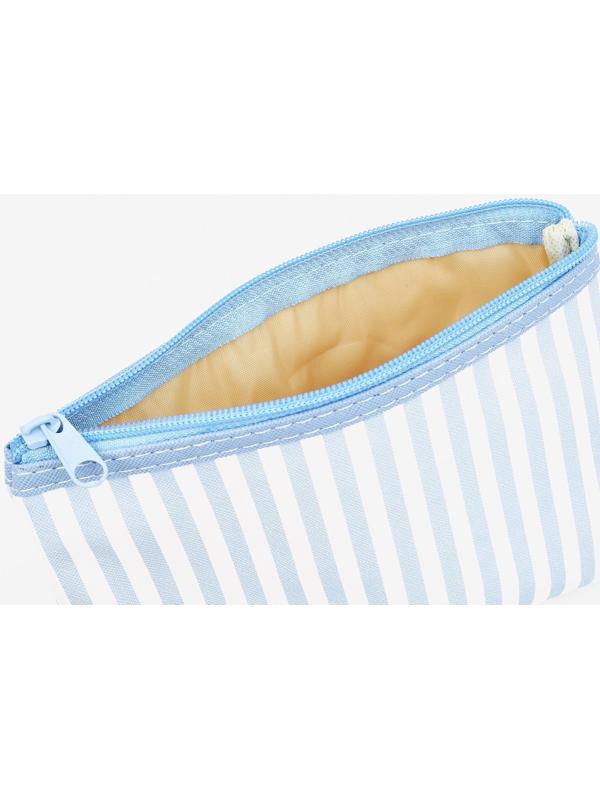 Набор косметичек 3 в 1 на молнии, цвет голубой