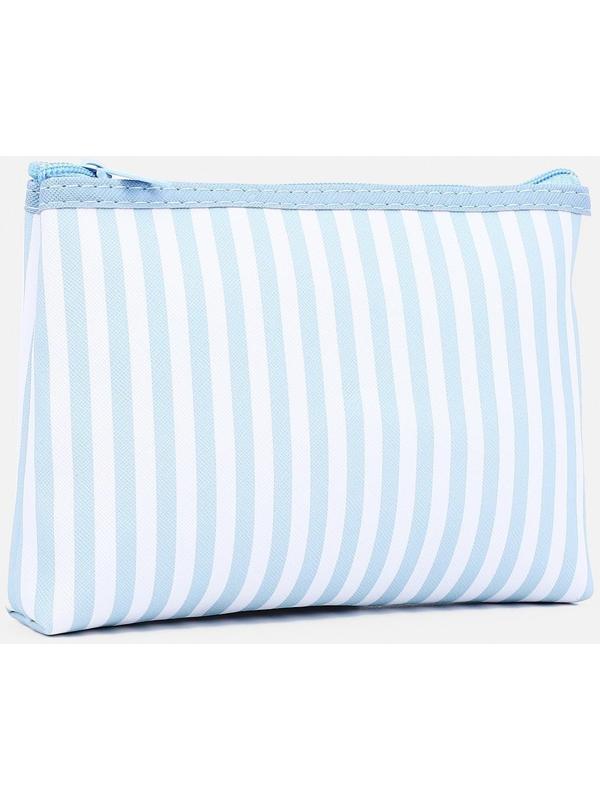 Набор косметичек 3 в 1 на молнии, цвет голубой