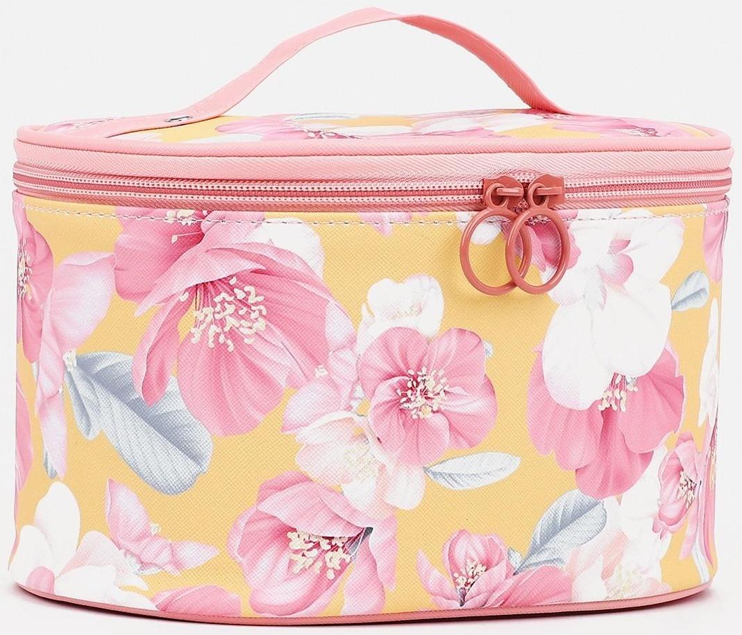 Набор косметичек 2 в 1 на молнии, цвет розовый