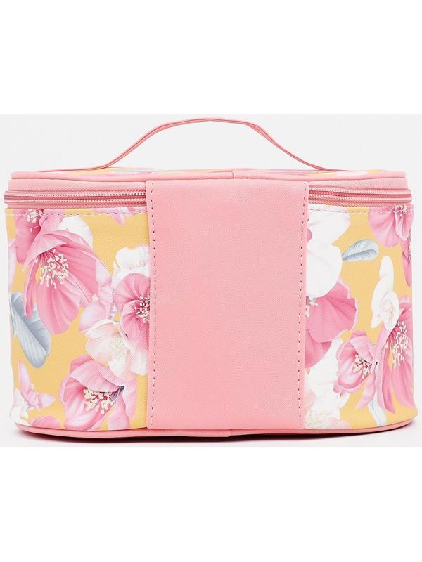 Набор косметичек 2 в 1 на молнии, цвет розовый