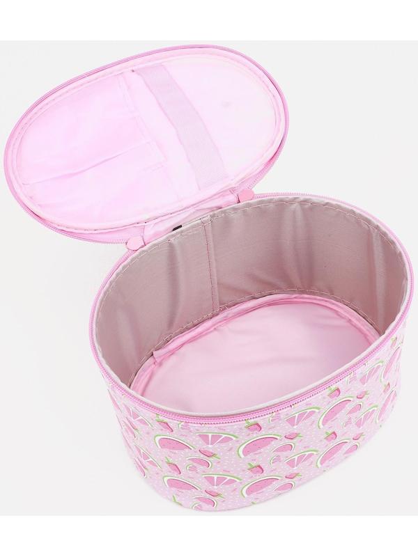 Набор косметичек 2 в 1 на молнии, цвет розовый