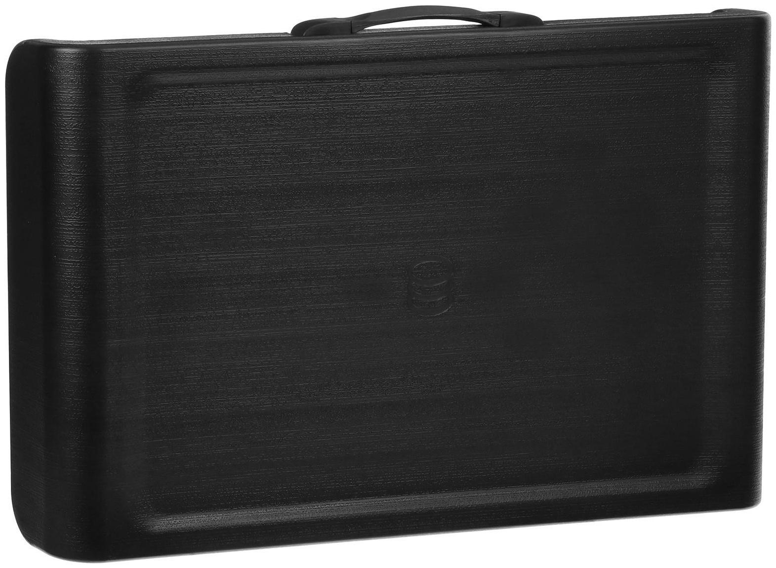 Набор мебели, складной: стол, 2 световых табурета, цвет чёрно-белый