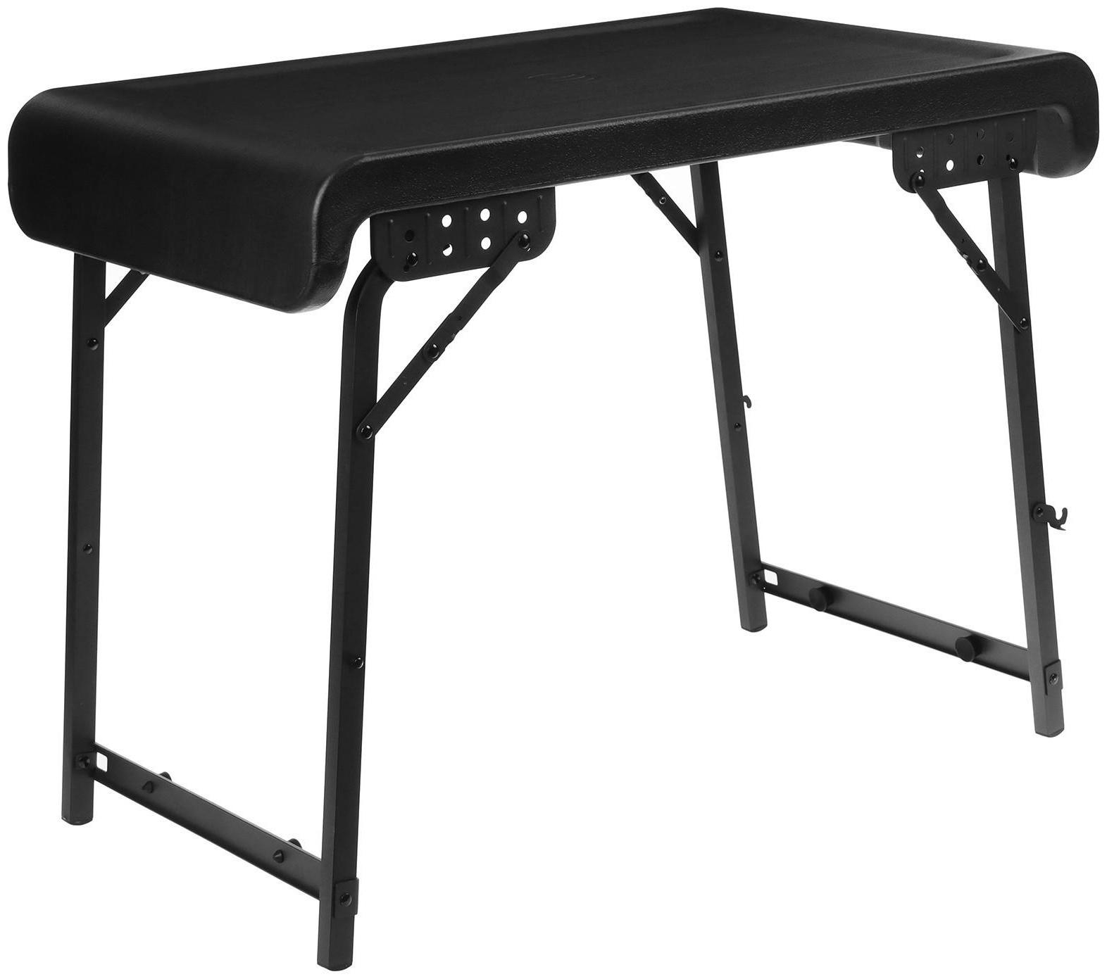 Набор мебели, складной: стол, 2 световых табурета, цвет чёрно-белый