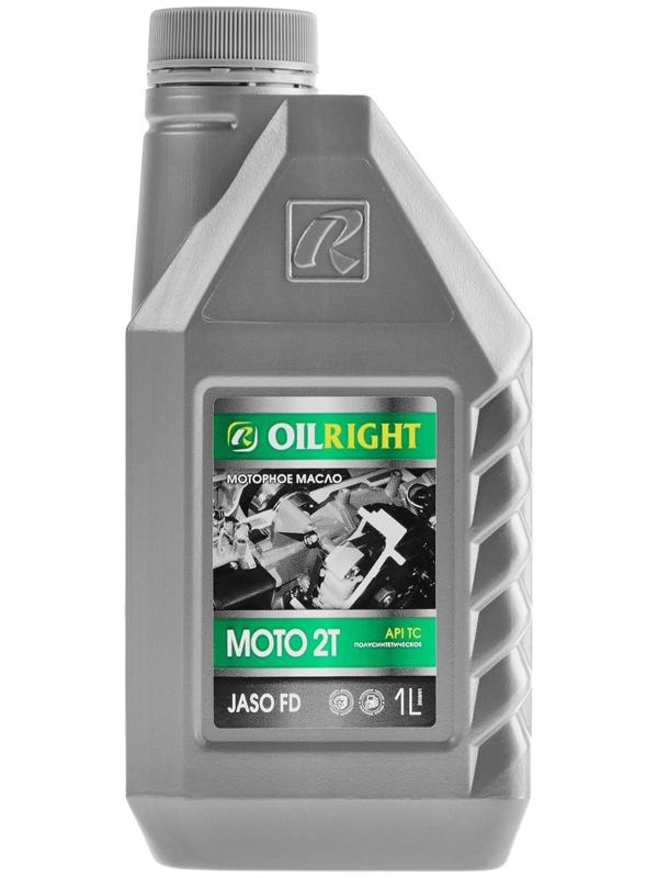 Масло моторное полусинтетическое OILRIGHT МОТО 2T API TС, 1 л