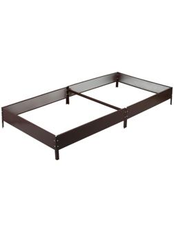 Грядка оцинкованная, 200 × 100 × 15 см, коричневая