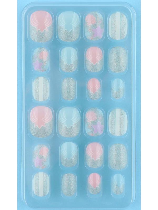 Детские накладные ногти «Зайка», 24 шт